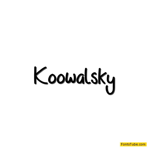 Koowalsky Font