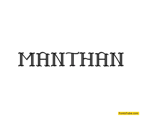 MANTHAN Font