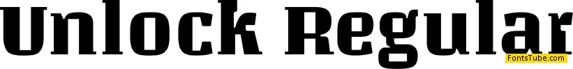 Unlock Font