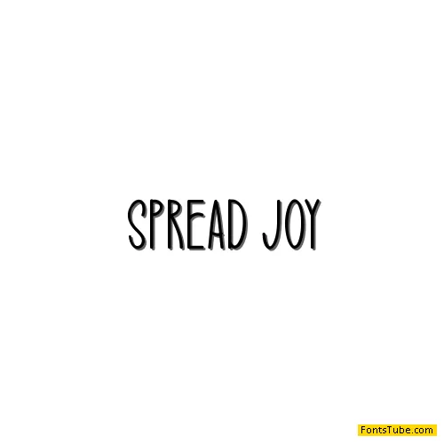 Spread Joy Font Free Font Download Fonts Tube