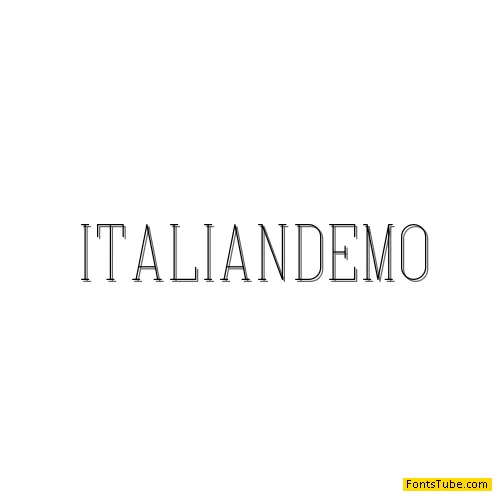 Italian Demo Font
