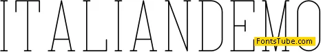 Italian Demo Font