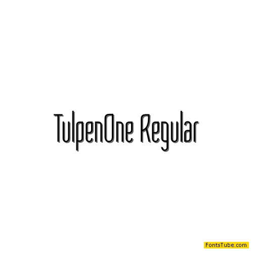 Tulpen One Font
