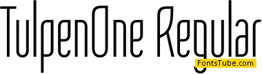 Tulpen One Font