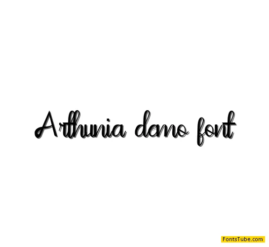 Arthunia Demo Font Font