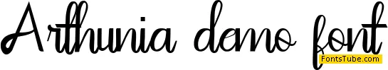 Arthunia Demo Font Font