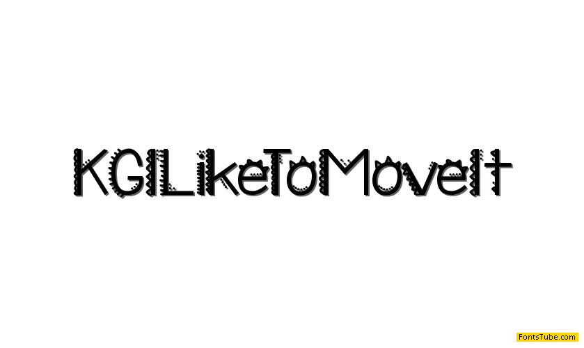 KG I Like To Move It Font