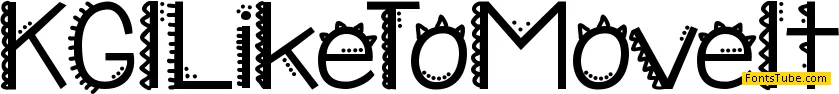 KG I Like To Move It Font
