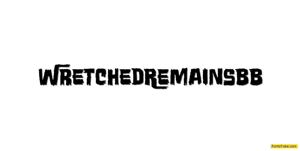Wretched Remains BB Font