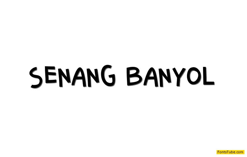 Senang Banyol Font