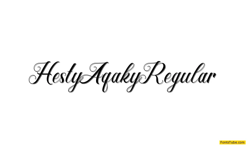 Hesty Aqaky Font