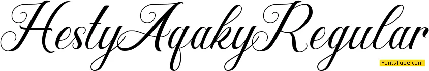 Hesty Aqaky Font
