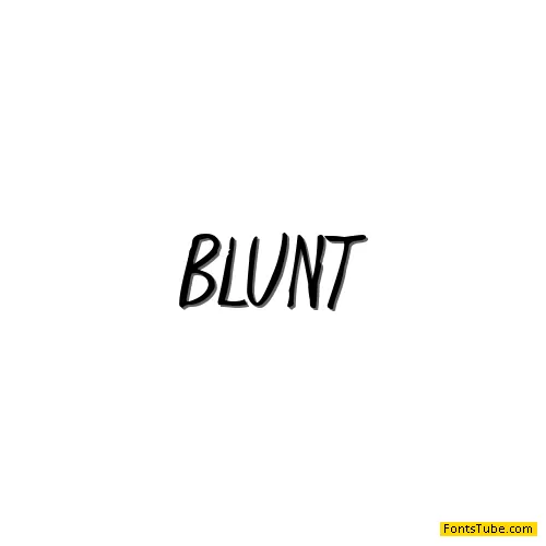 Blunt Font