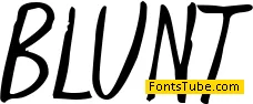 Blunt Font