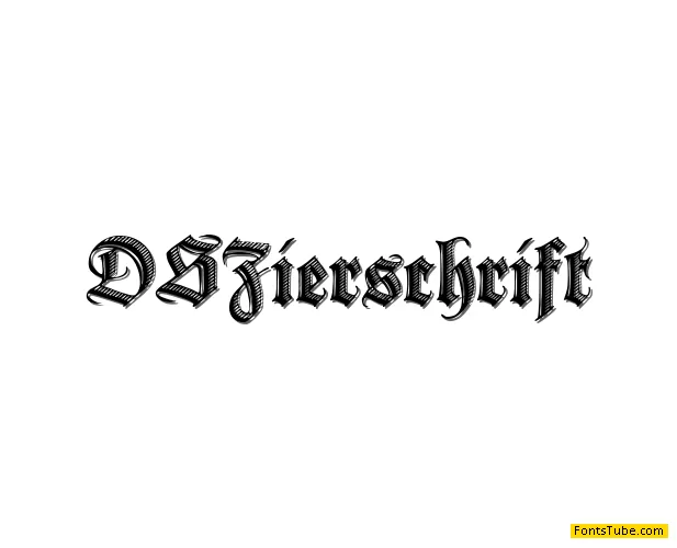 DS Zierschrift Font