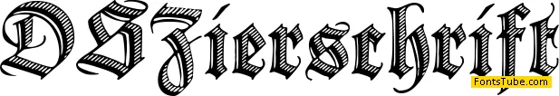 DS Zierschrift Font