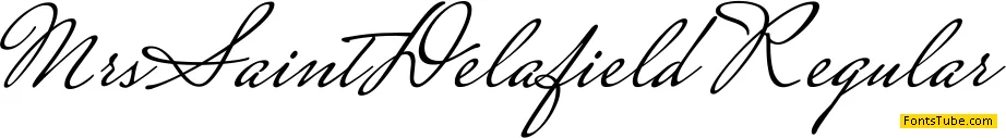 Mrs Saint Delafield Font