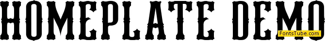 Homeplate Demo Font