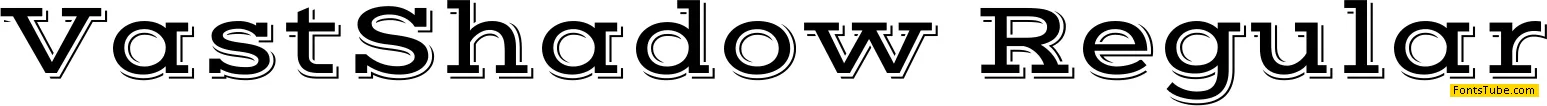 Vast Shadow Font