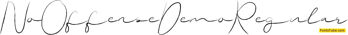 No Offense Demo Font