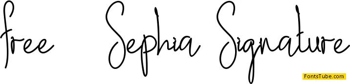 Sephia Signature Font