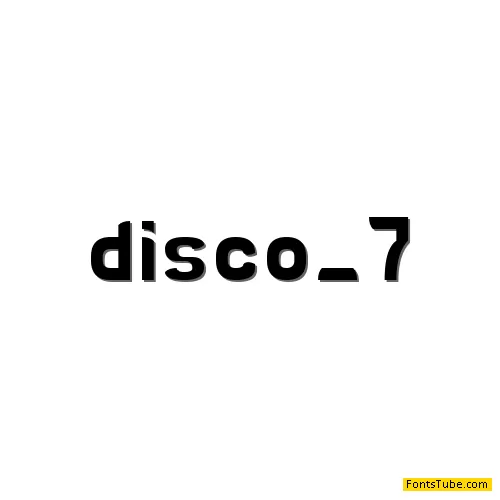 DISCO 7 Font
