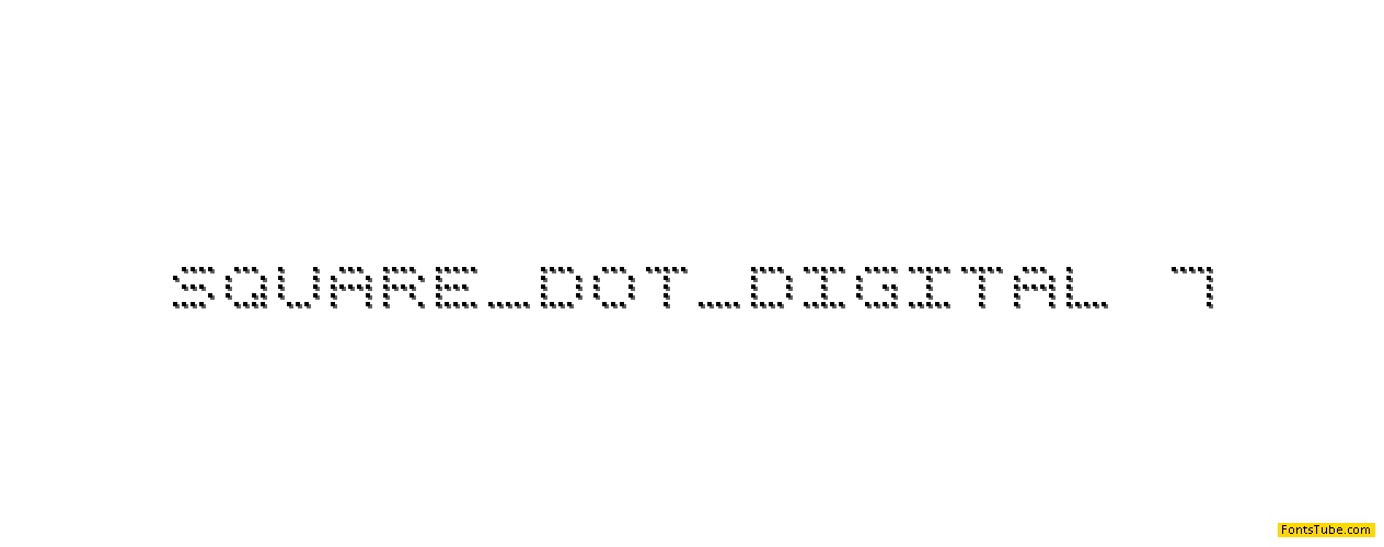 Square Dot Digital-7 Font