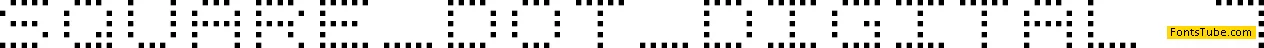 Square Dot Digital-7 Font
