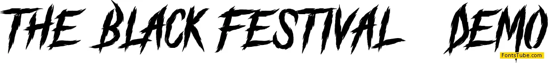 The Black Festival_DEMO Font