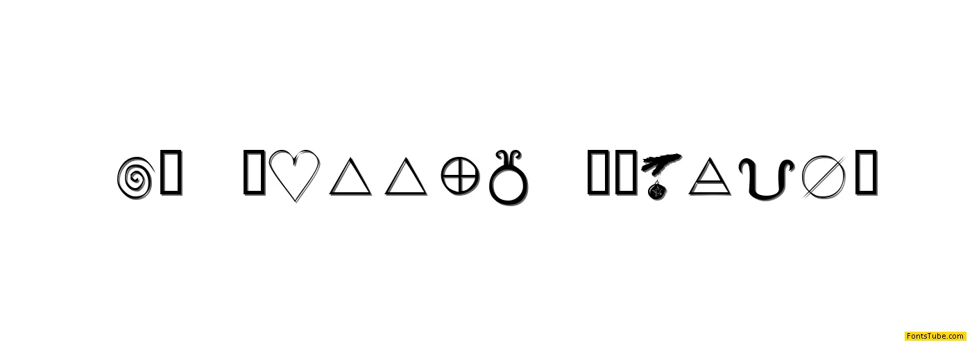 KR Wiccan Symbols Font