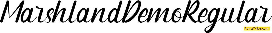 Marshland Demo Font