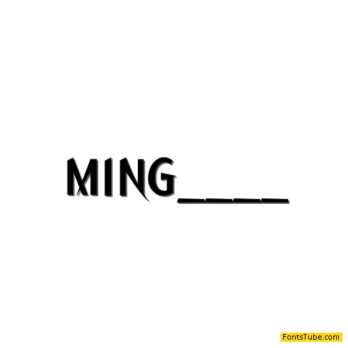 Ming Font