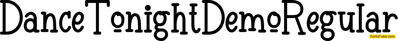 Dance Tonight Demo Font