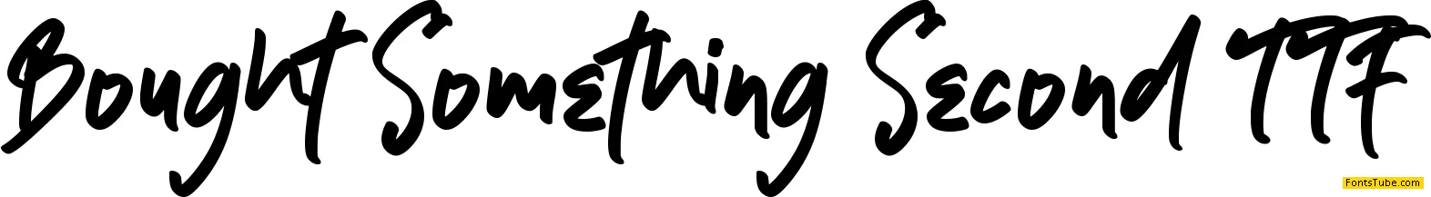 Bought Something Font Family