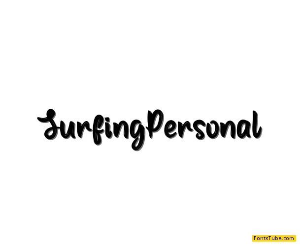Surfing Personal Font