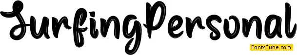 Surfing Personal Font