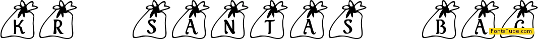 KR Santas Bag Font