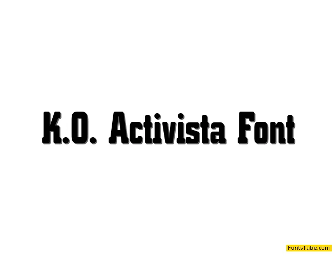 K.O. Activista* Font