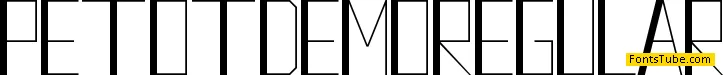 Petot Demo Font