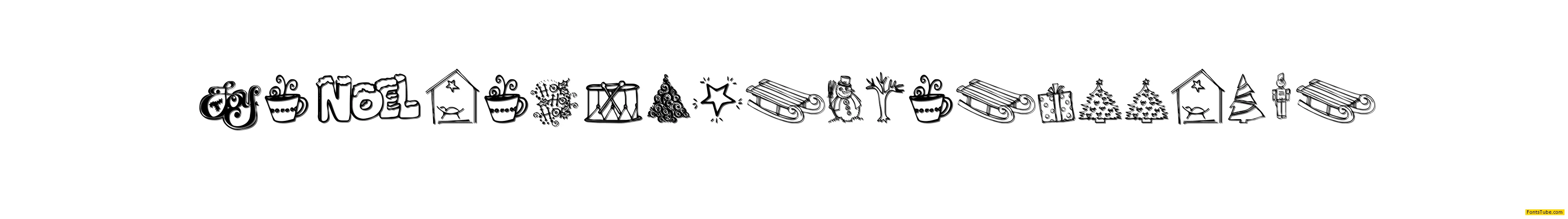 Janda Christmas Doodles Font
