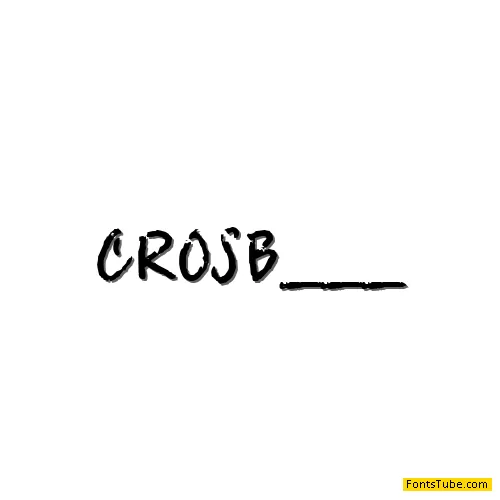 Crossword Bill Font