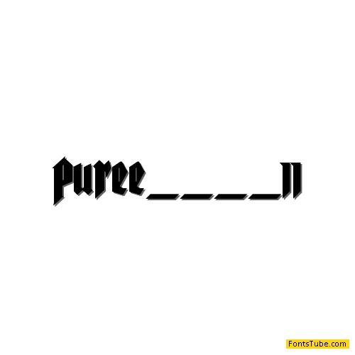 Pure evil 2 Font