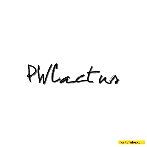 PW Cactus Font