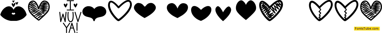 MF Love Dings Font