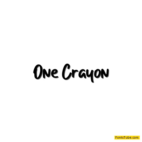 One Crayon Font