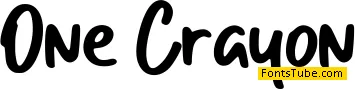One Crayon Font