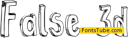 False 3D Font