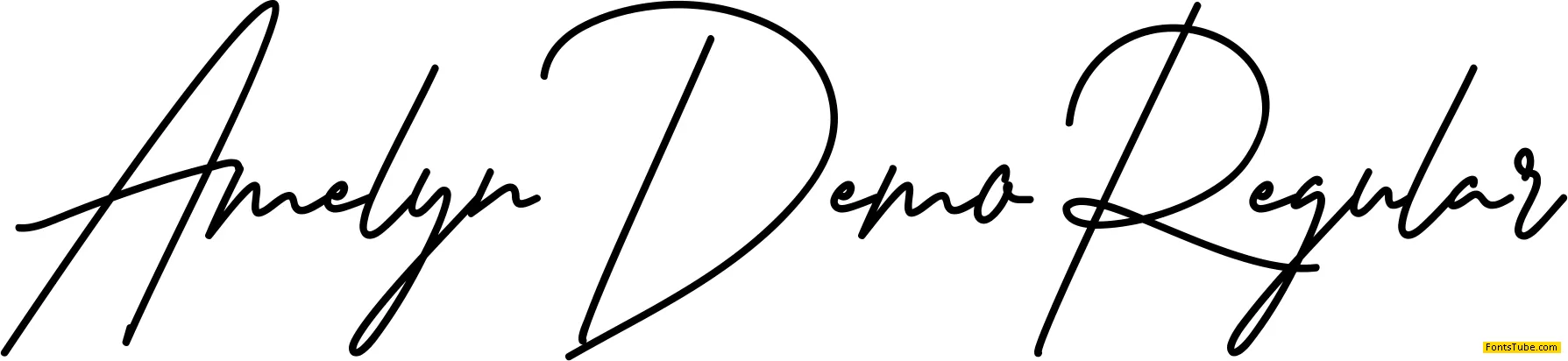 Amelyn Demo Font