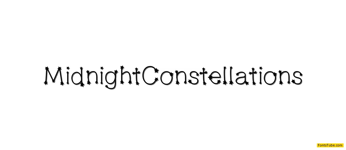 MidnightConstellations Font