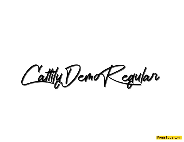 Cattily Demo Font